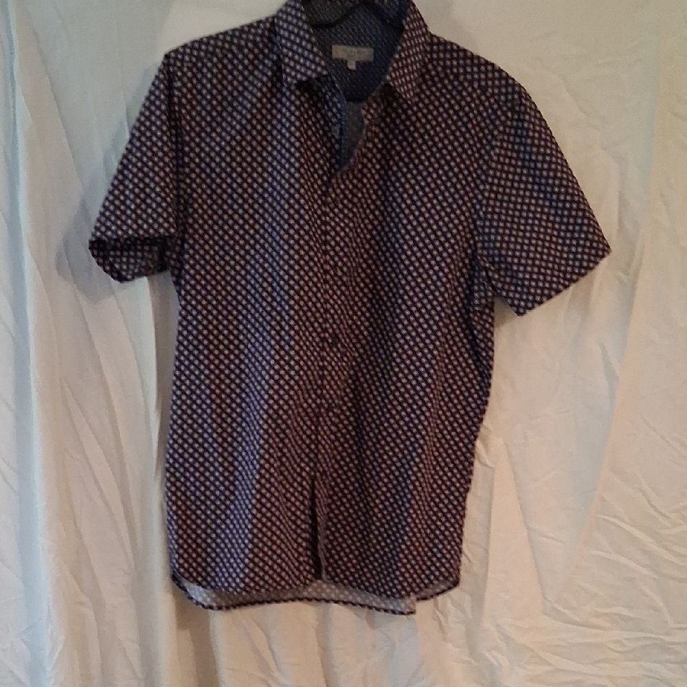 Ted Baker London Blue and White Patterned Shirt